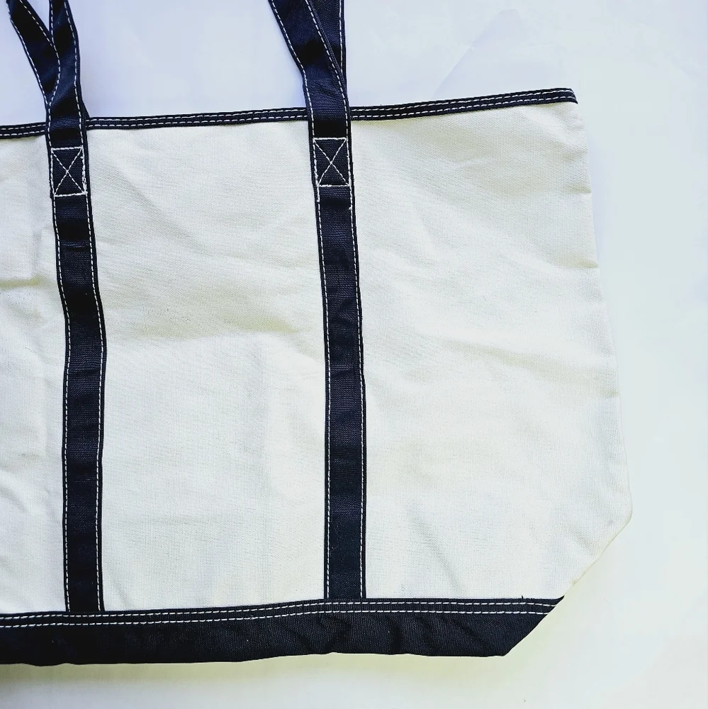 Disney Parks Tote Bag Disney World Mickey Mouse 1971 Cream Blue Canvas